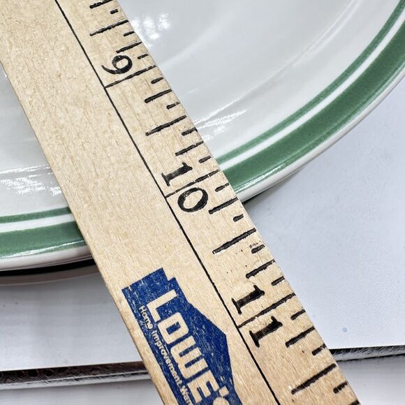 4 Vintage Christmas Tree Coffee Plate 10” Anchor Hocking Stoneware Holiday Magic - Picture 7 of 7